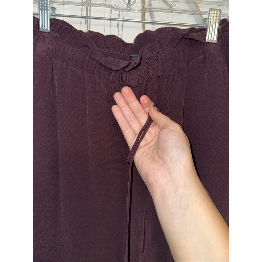 Eileen Fisher Casis Straight Pants Womens Small Purple Elastic Waist Ankle - Picture 5 of 11